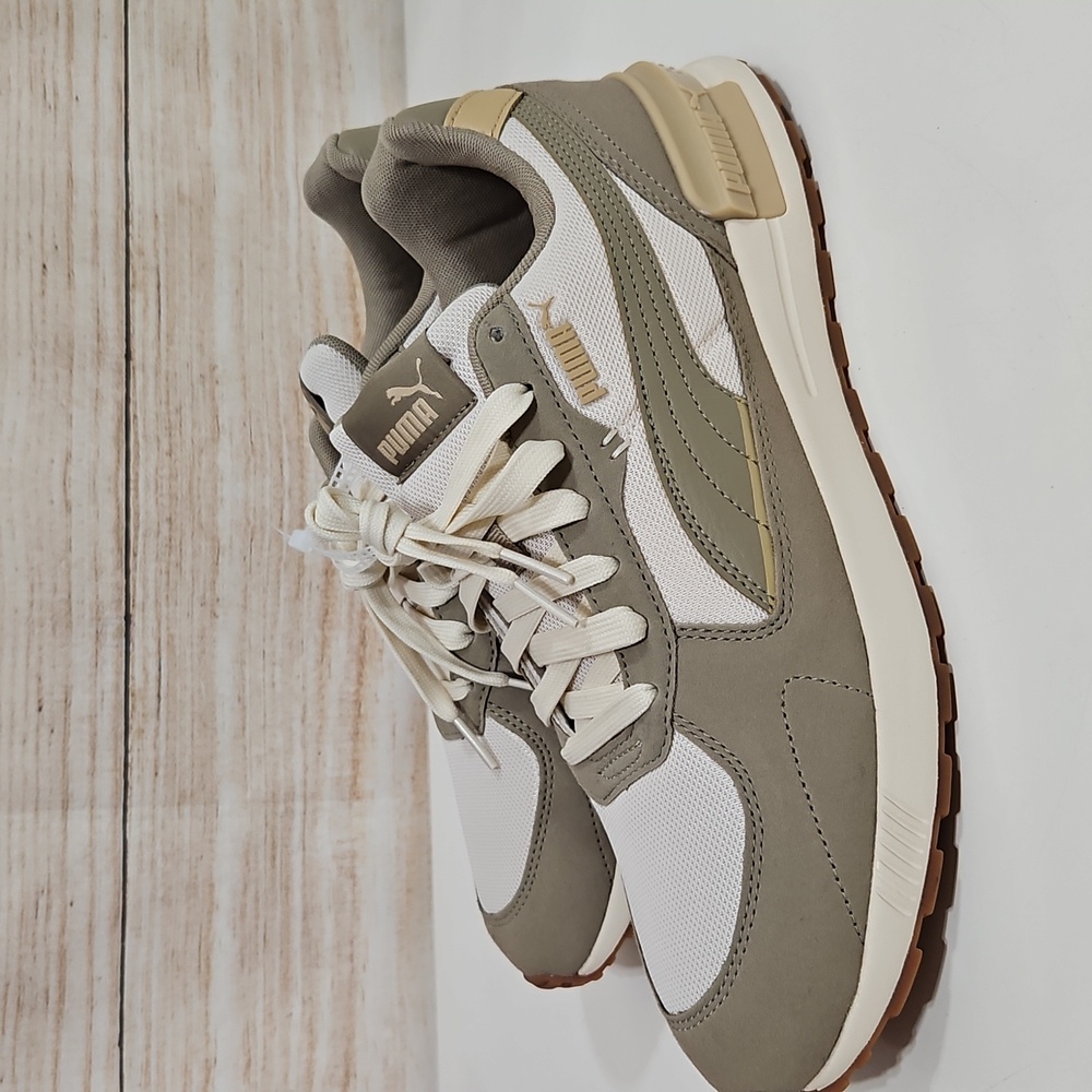 Puma Graviton Khaki and Cream Soft Foam Athletic Shoes 10.5 - Picture 8 of 10